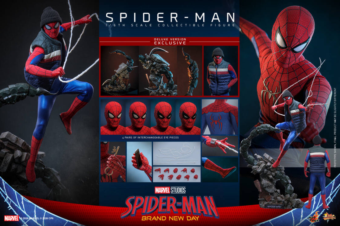 Marvel Hot Toys SpiderMan Brand New Day SpiderMan Deluxe