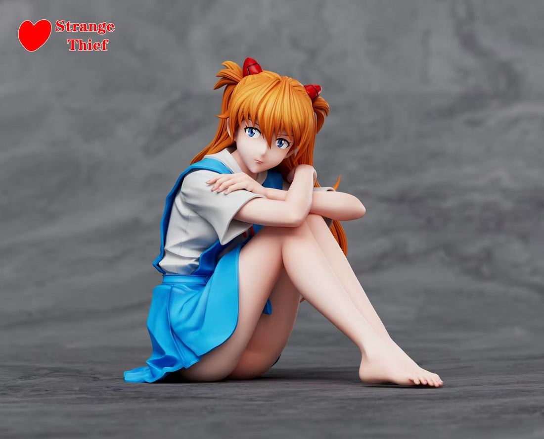 Neo Genesis Evangelion Strange Thief Studio School Uniform Asuka x Rei Resin Statue