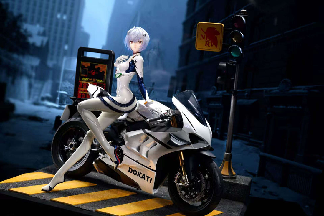 Neon Genesis Evangelion KOL Studio Ayanami Rei Motorcycle Resin Statue
