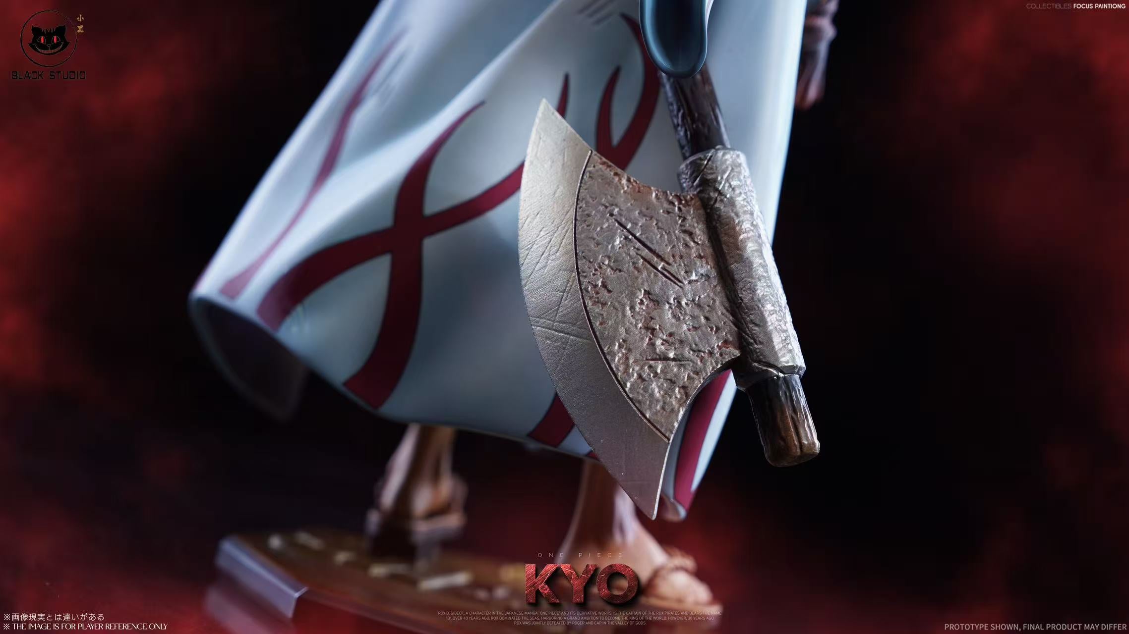 One Piece Black Studio Silver Axe Resin Statue – ClubHouse Statues