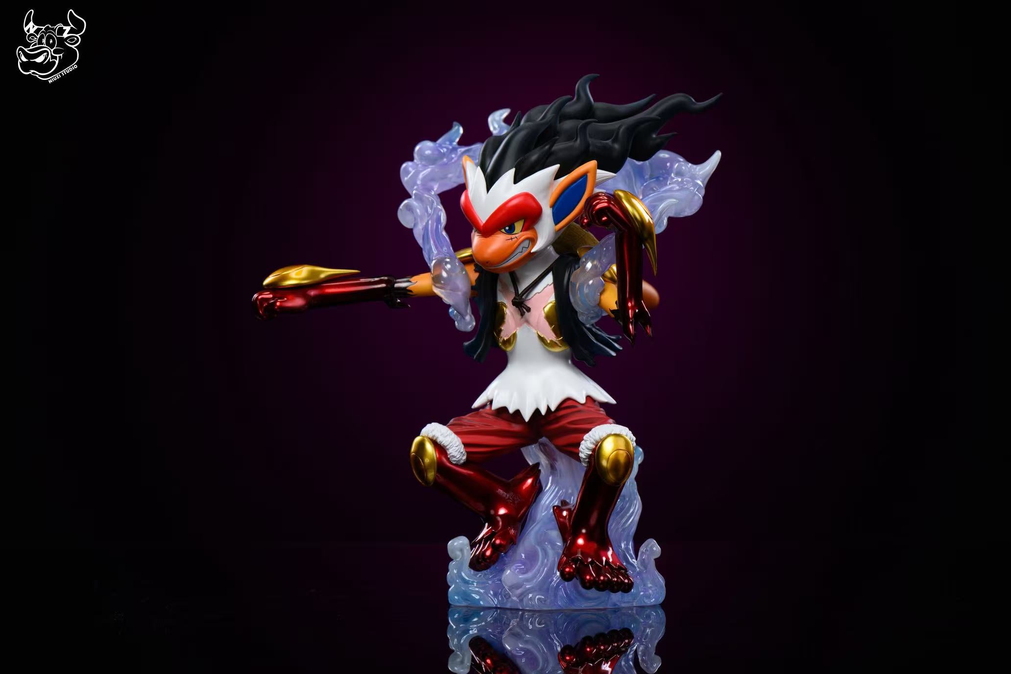 Pokemon NIUZI Studio Infernape Cosplay Gear Fourth Luffy Resin