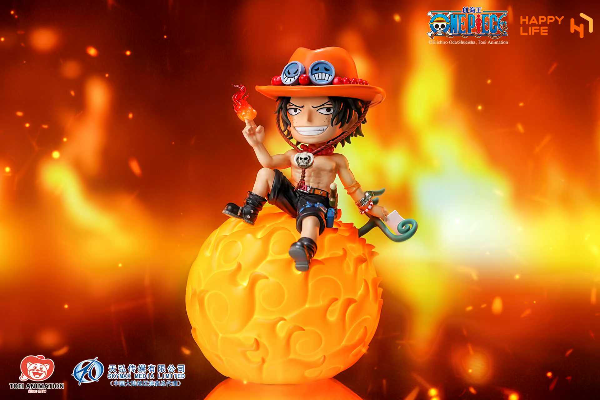 One Piece HAPPY LIFE Studio Ace Night Lamp Licensed PVC Figure