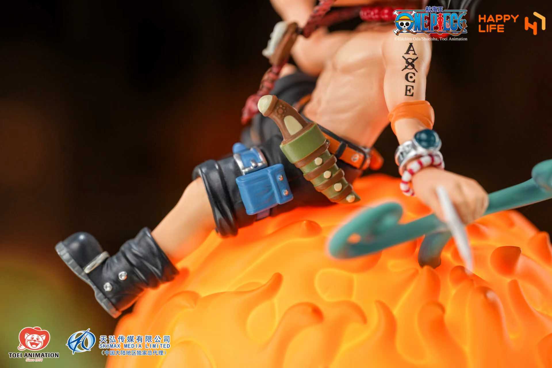 One Piece HAPPY LIFE Studio Ace Night Lamp Licensed PVC Figure