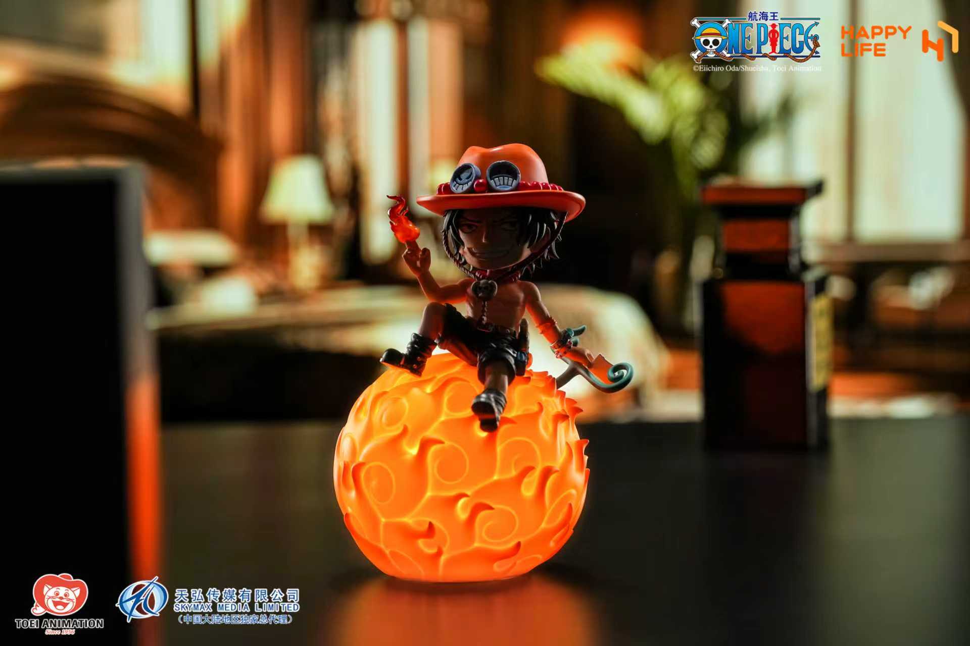 One Piece HAPPY LIFE Studio Ace Night Lamp Licensed PVC Figure
