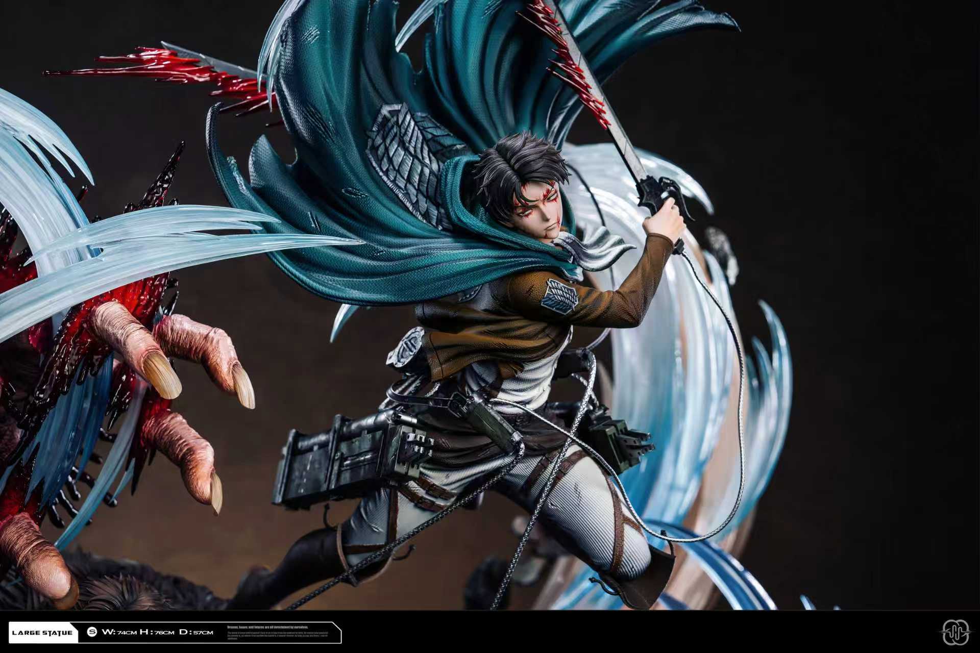 Attack on Titan Hertz Studio Levi vs Zeke V2 Resin Statue