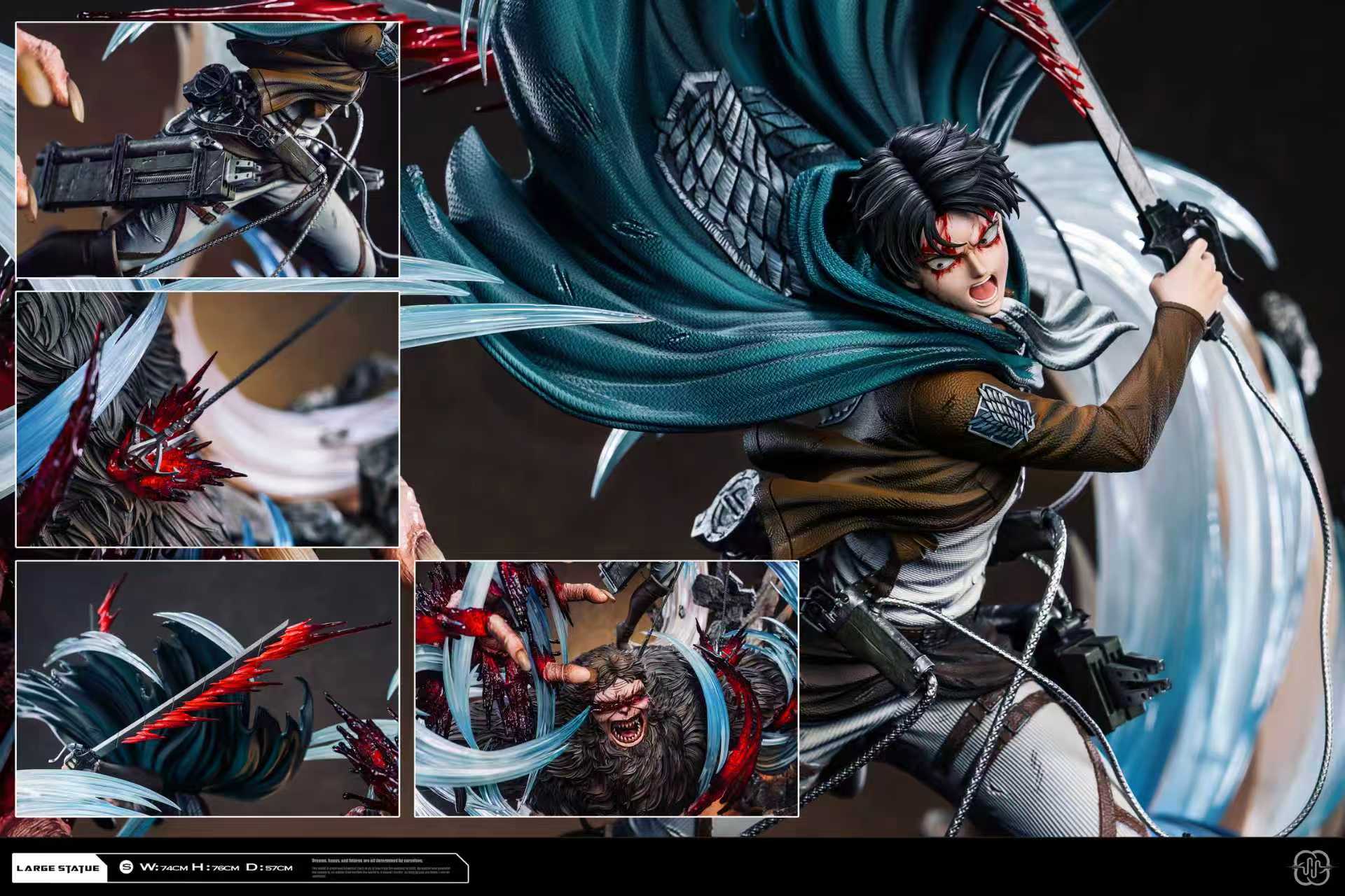 Attack on Titan Hertz Studio Levi vs Zeke V2 – ClubHouse Statues