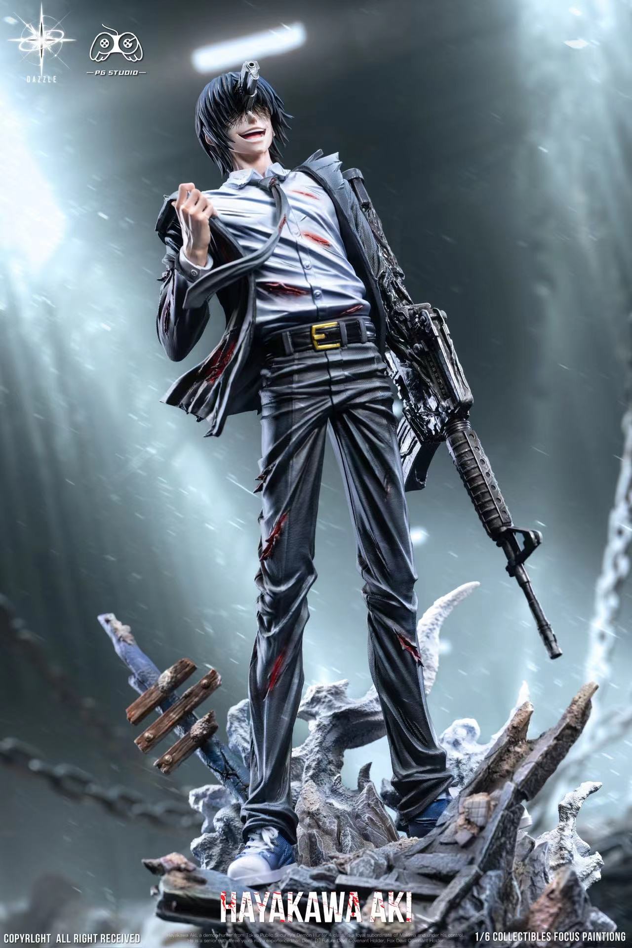 aki Chainsaw Man Dazzle x PG Studio Hayakawa Aki Resin Statue