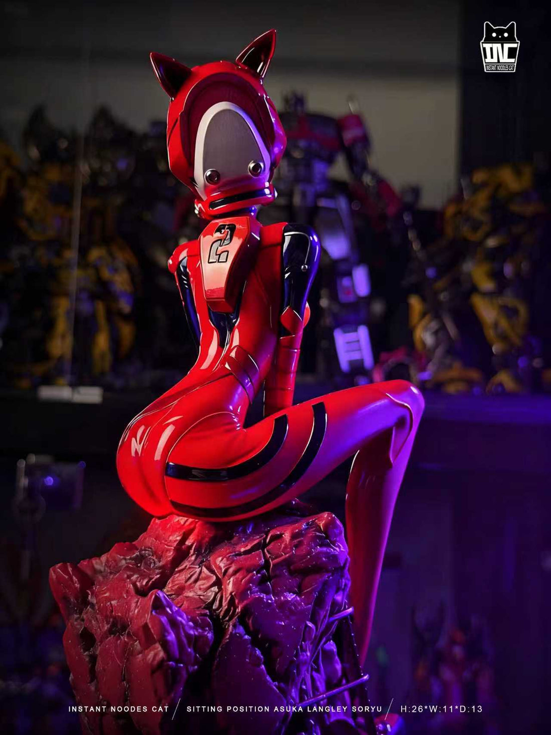 Neon Genesis Evangelion Instant Noodles Studio Sitting Asuka Resin Statue