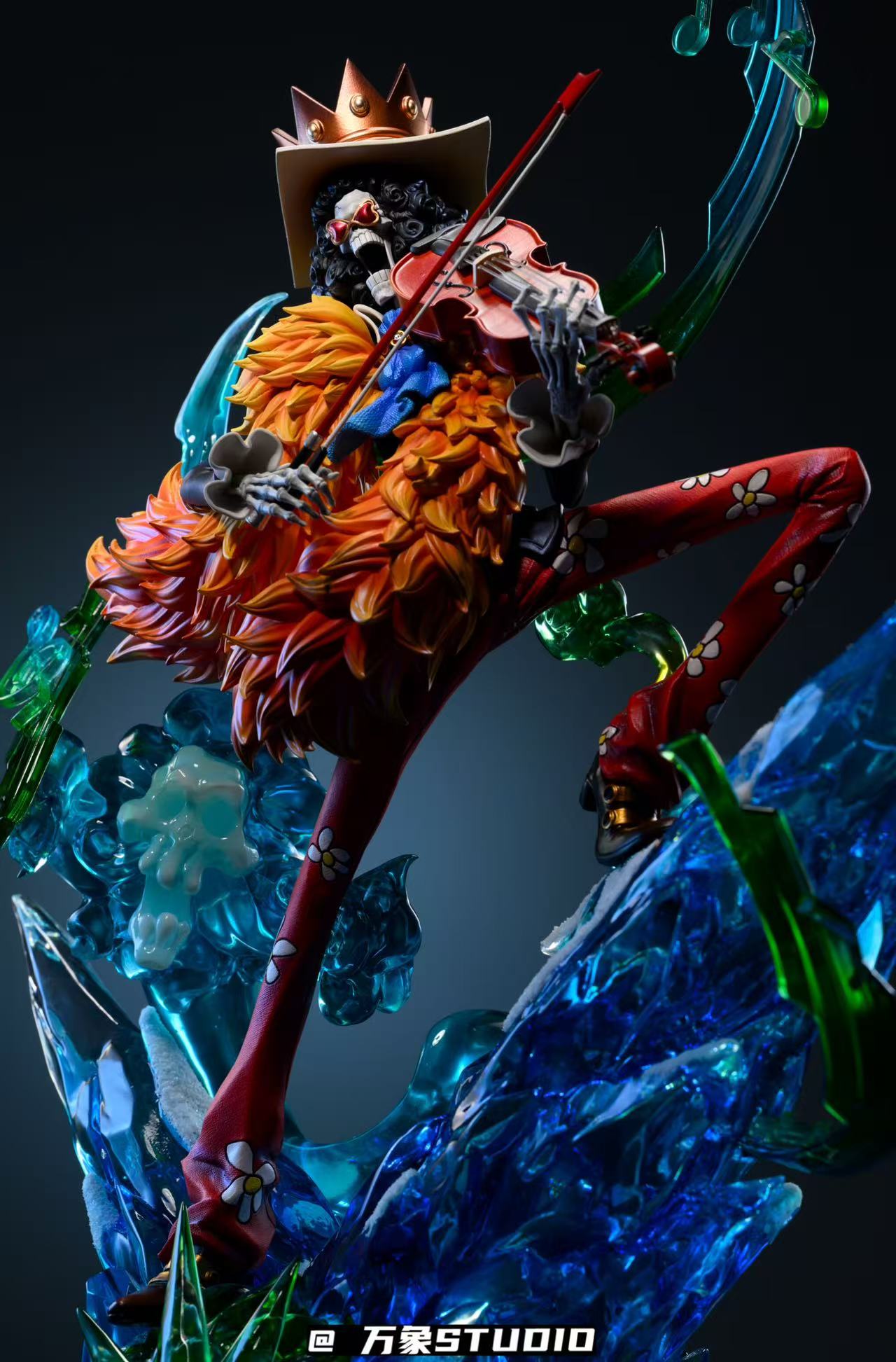 One Piece Wan Xiang Studio Soul King Brook Resin Statue