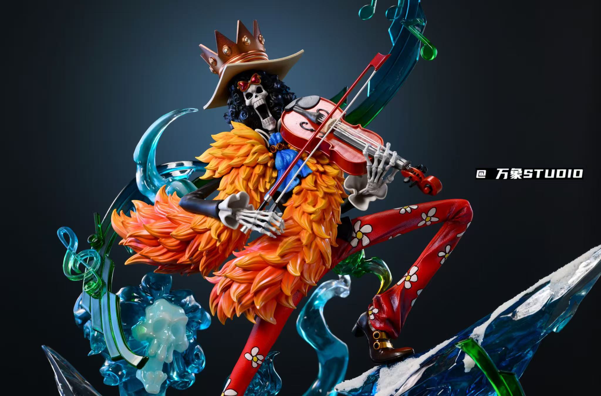 One Piece Wan Xiang Studio Soul King Brook Resin Statue