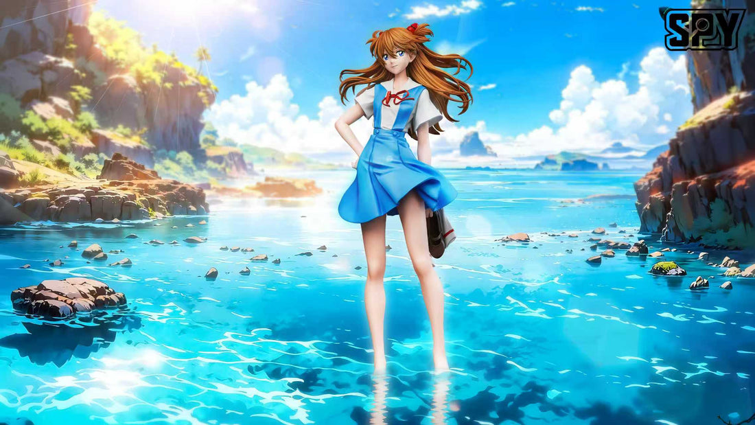 Neon Genesis Evangelion SPY Studio School Uniform Asuka Resin Statue