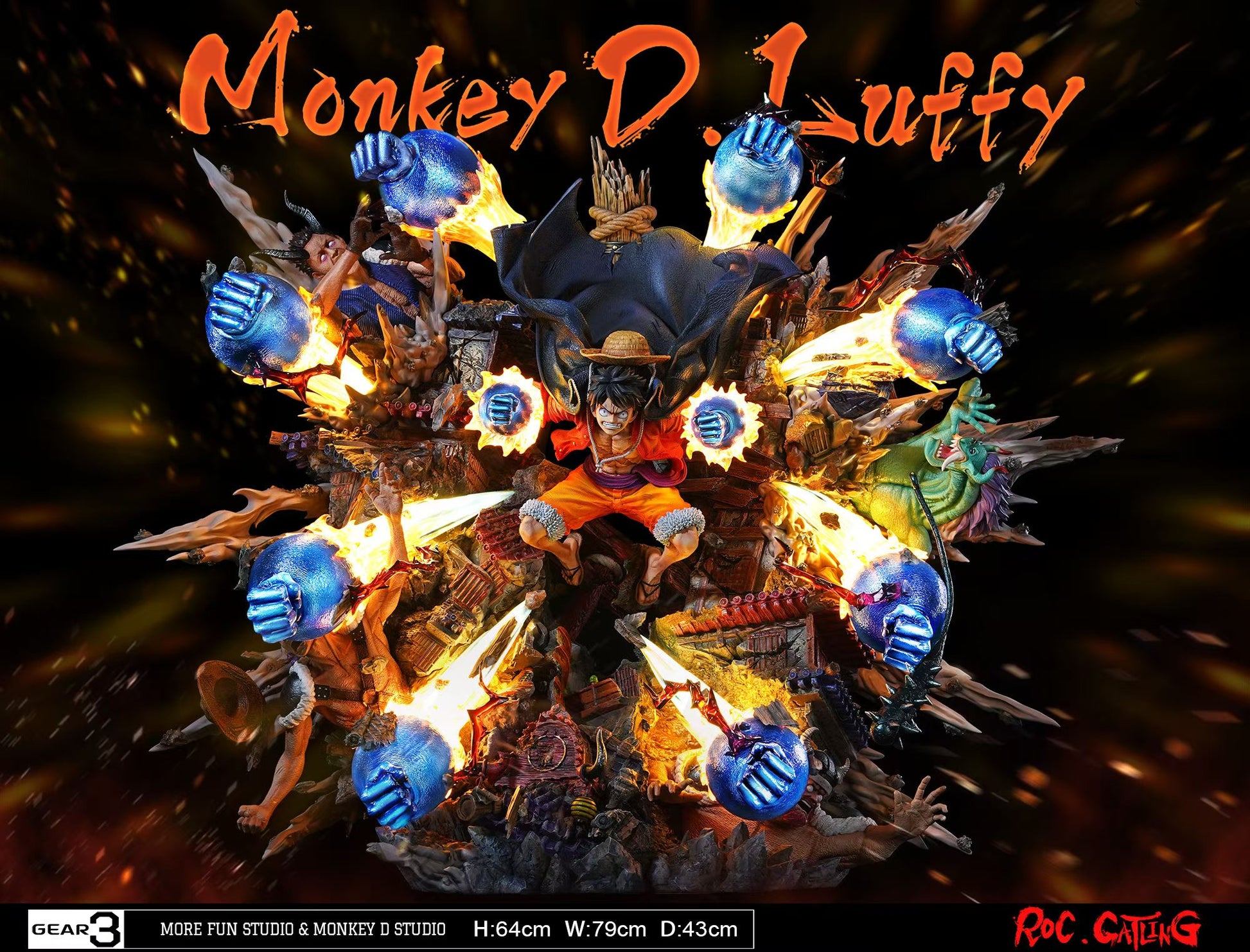 One Piece More Fun Studio × Monkey D Studio Luffy Gear 3