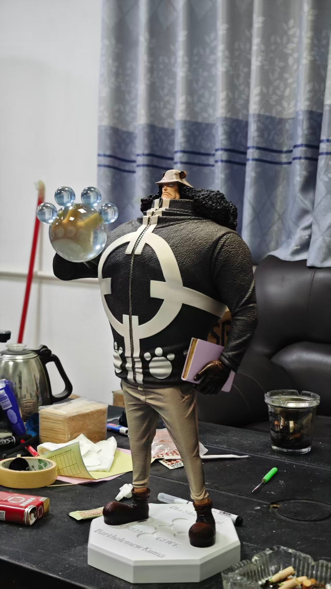 One Piece Long Hu Studio x Ghost Studio Bartholomew Kuma x Jewelry Bonney Resin Statue