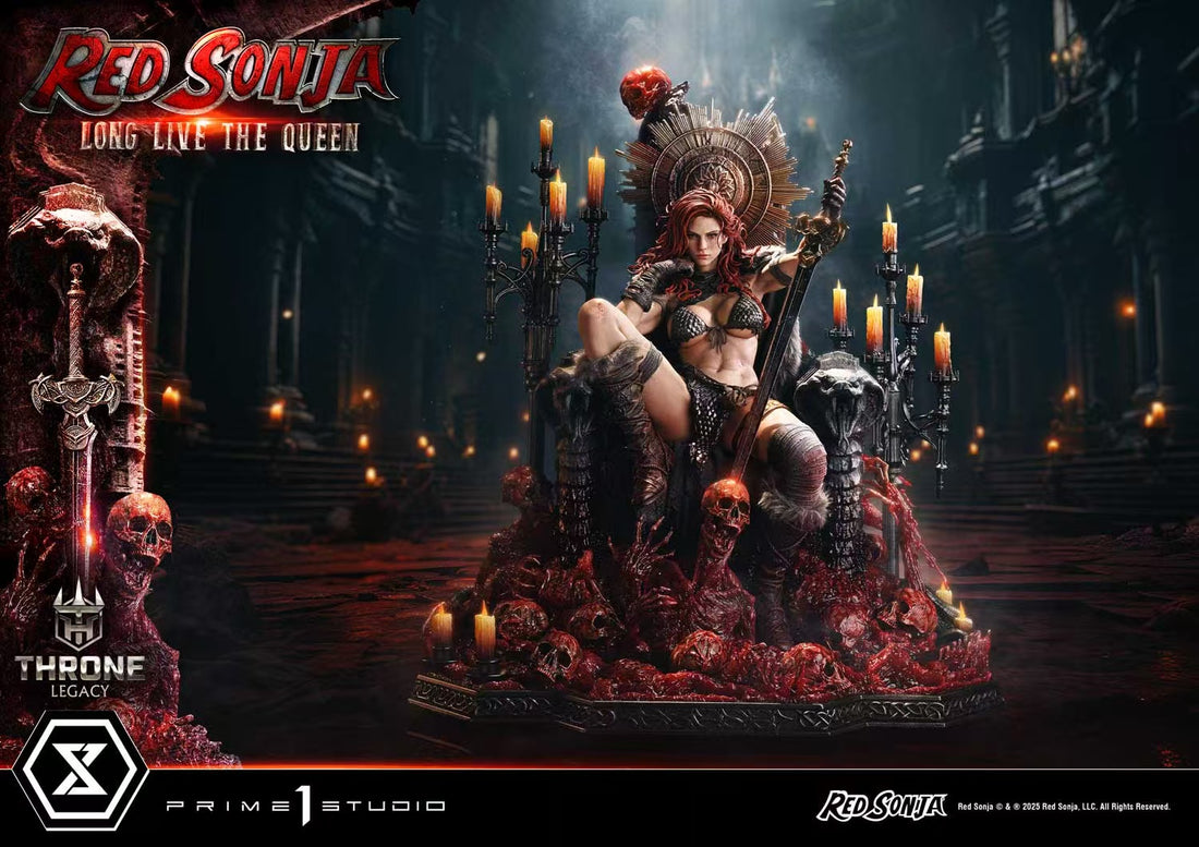 Marvel Prime 1 Studio Throne Legacy Red Sonja Red Sonja Long Live the Queen Licensed Resin Statue