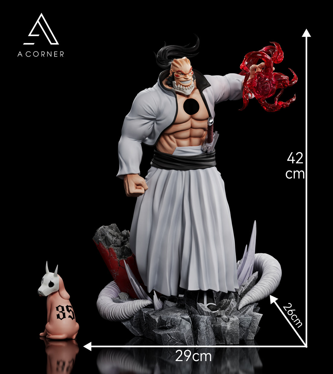 Bleach A Corner Studio Series No 5 x No 8 x No 0 Resin Statue