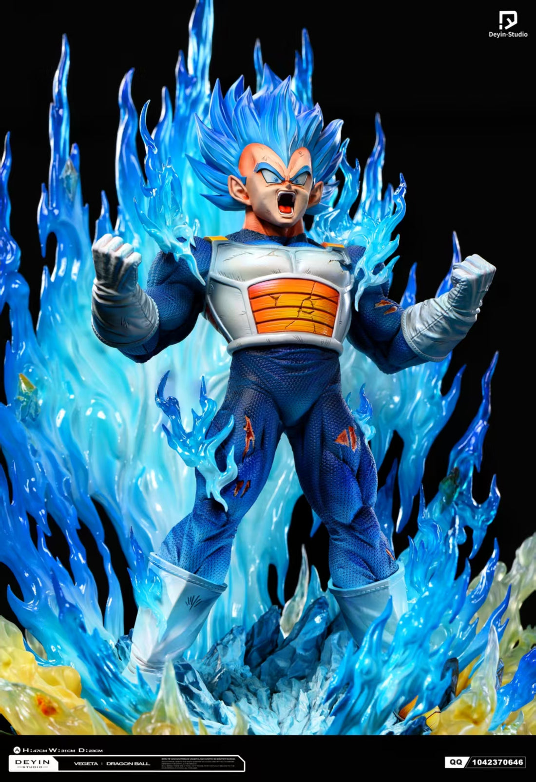 Dragon Ball Deyin Studio Vegeta Deep Blue Resin Statue