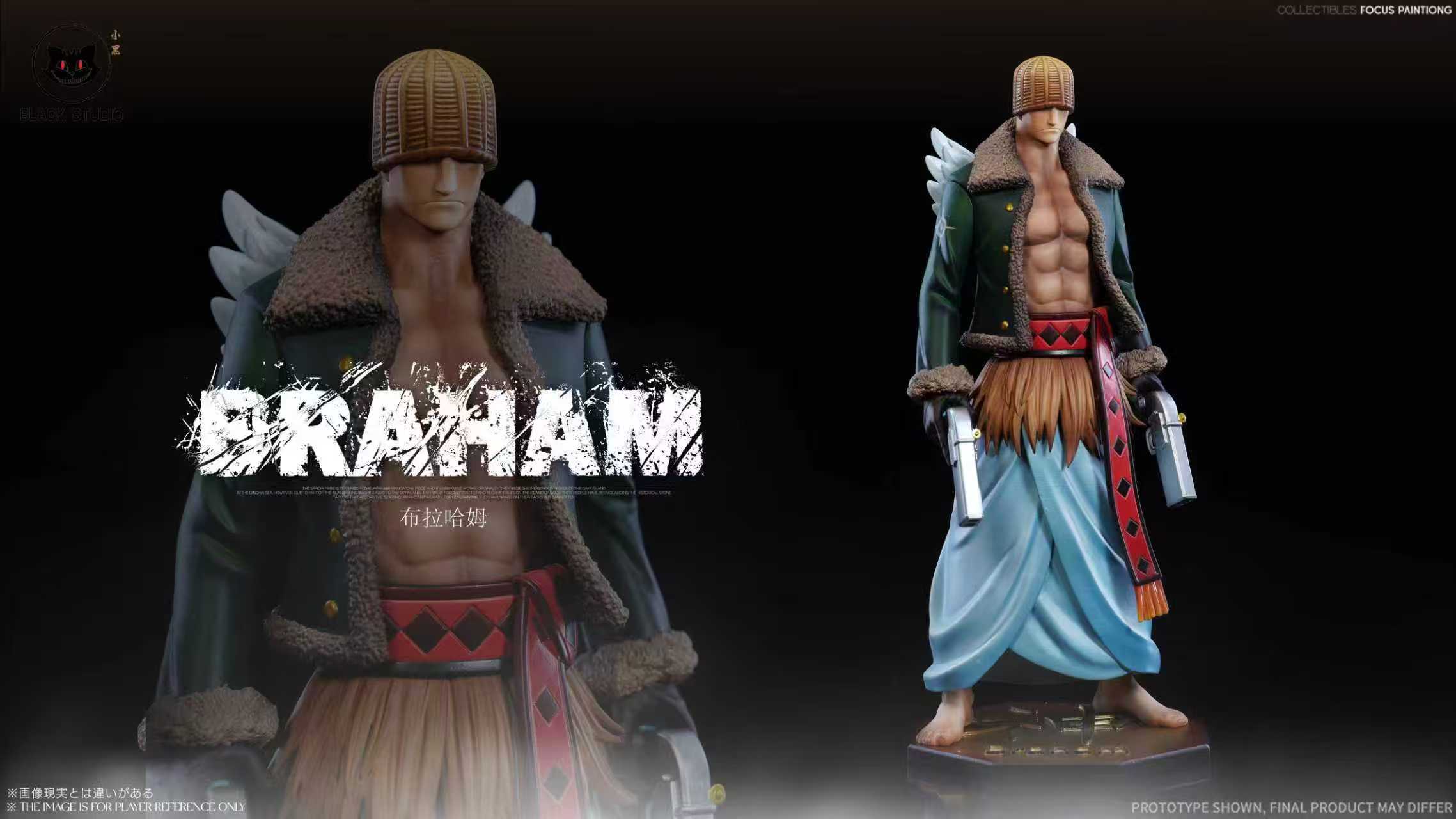 One Piece Black Studio Raki x Braham x Kamakiri x Genbo Resin Statue ...