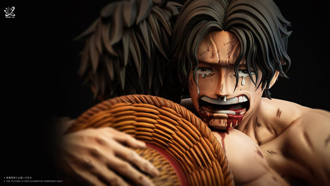 One Piece Dream Lab Studio Ace Luffy Final Farewell Resin Statue