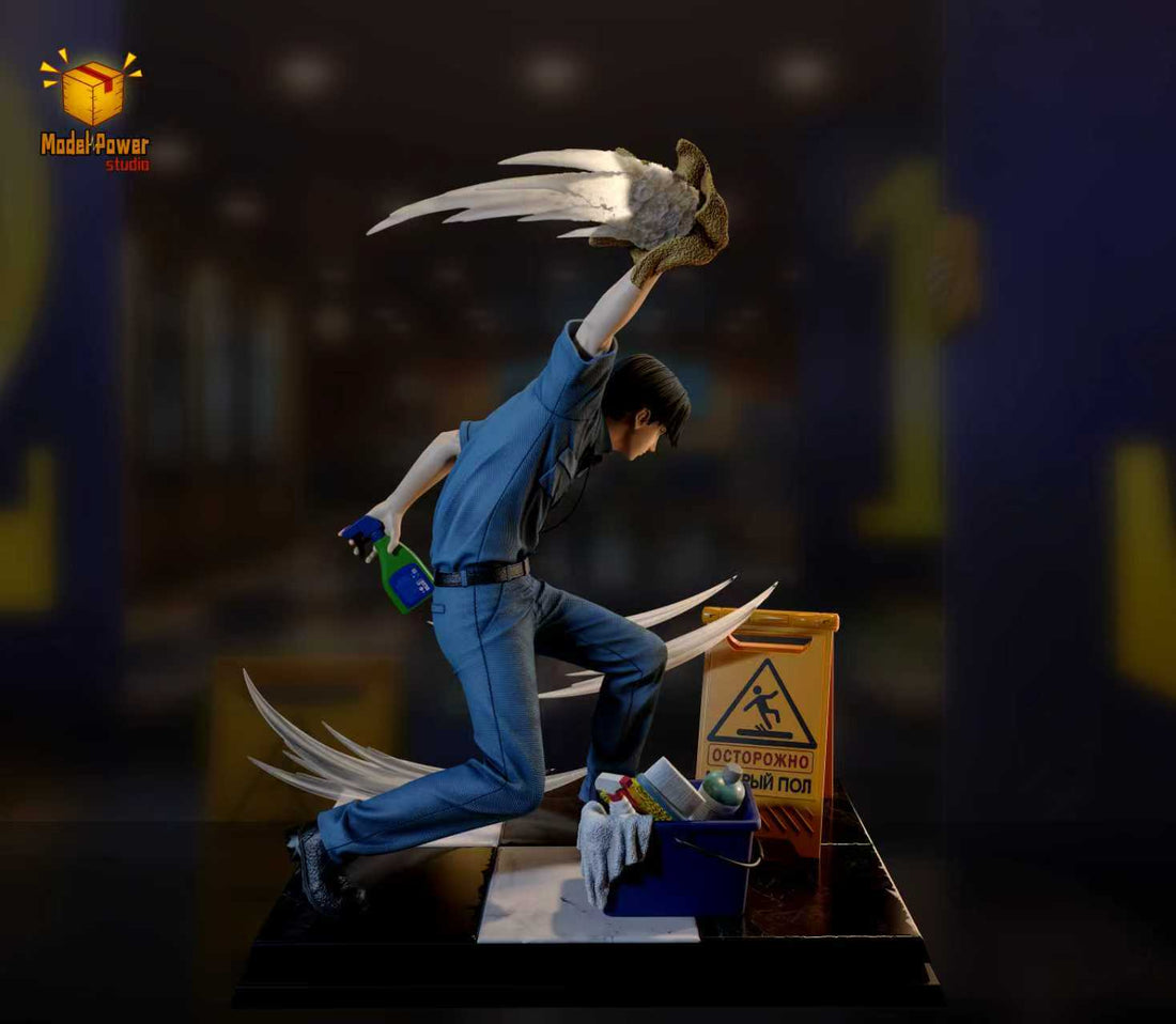 Attack on Titan Model Power Studio Cleaner Levi Ackerman Resin Statue