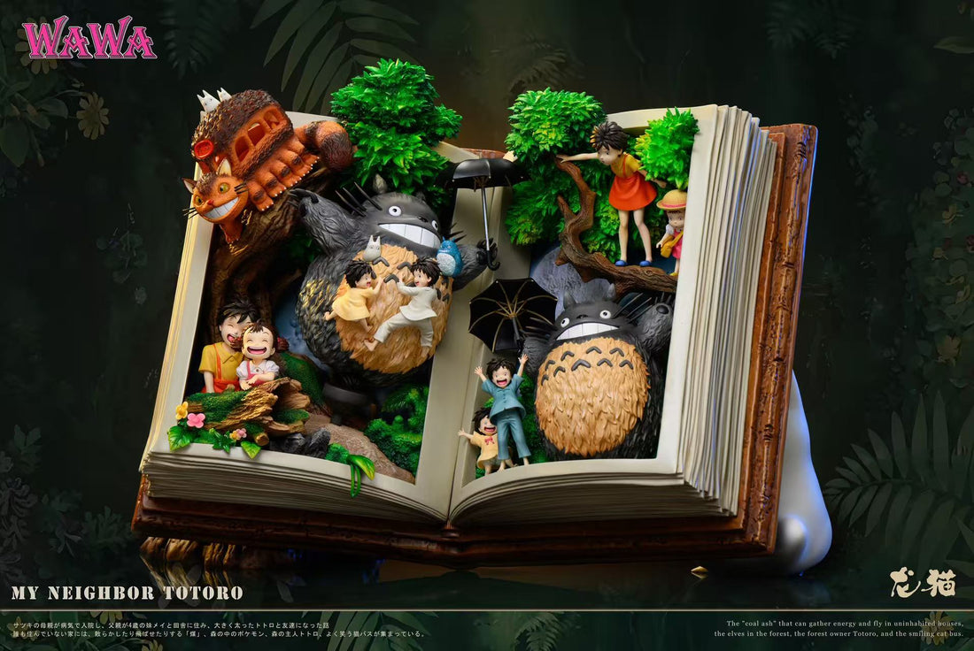 My Neighbor Totoro WAWA Studio Book Totoro Resin Statue