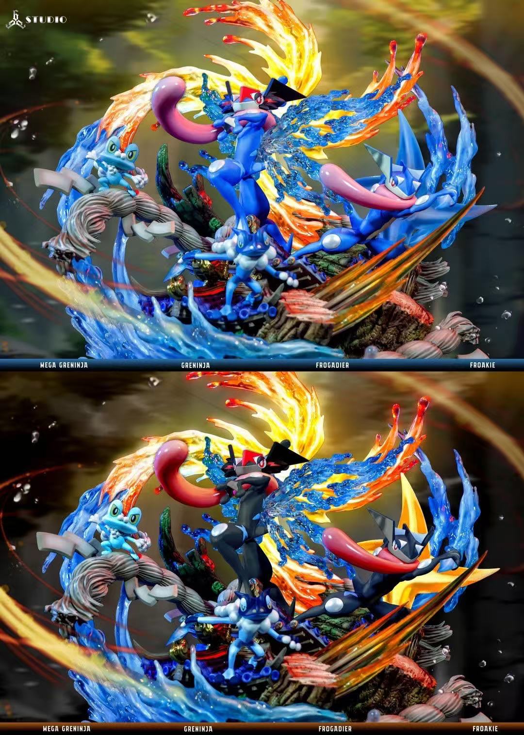 Pokemon 666 Studio Mega Greninja – ClubHouse Statues