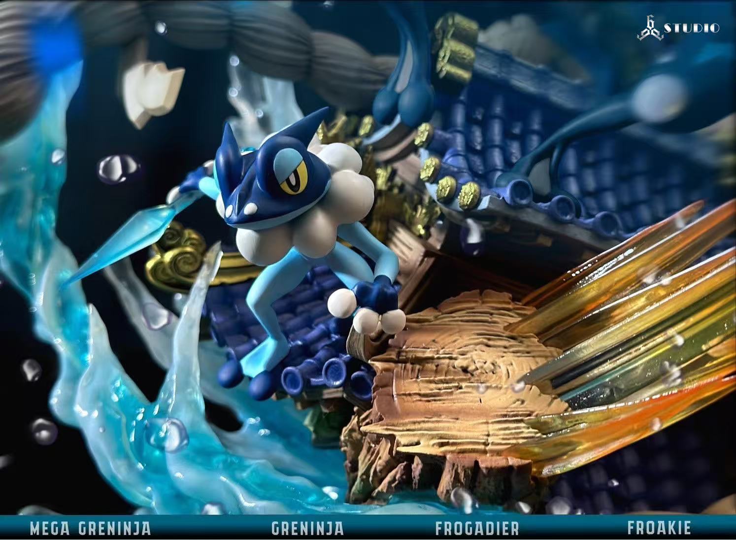 Pokemon 666 Studio Mega Greninja – ClubHouse Statues