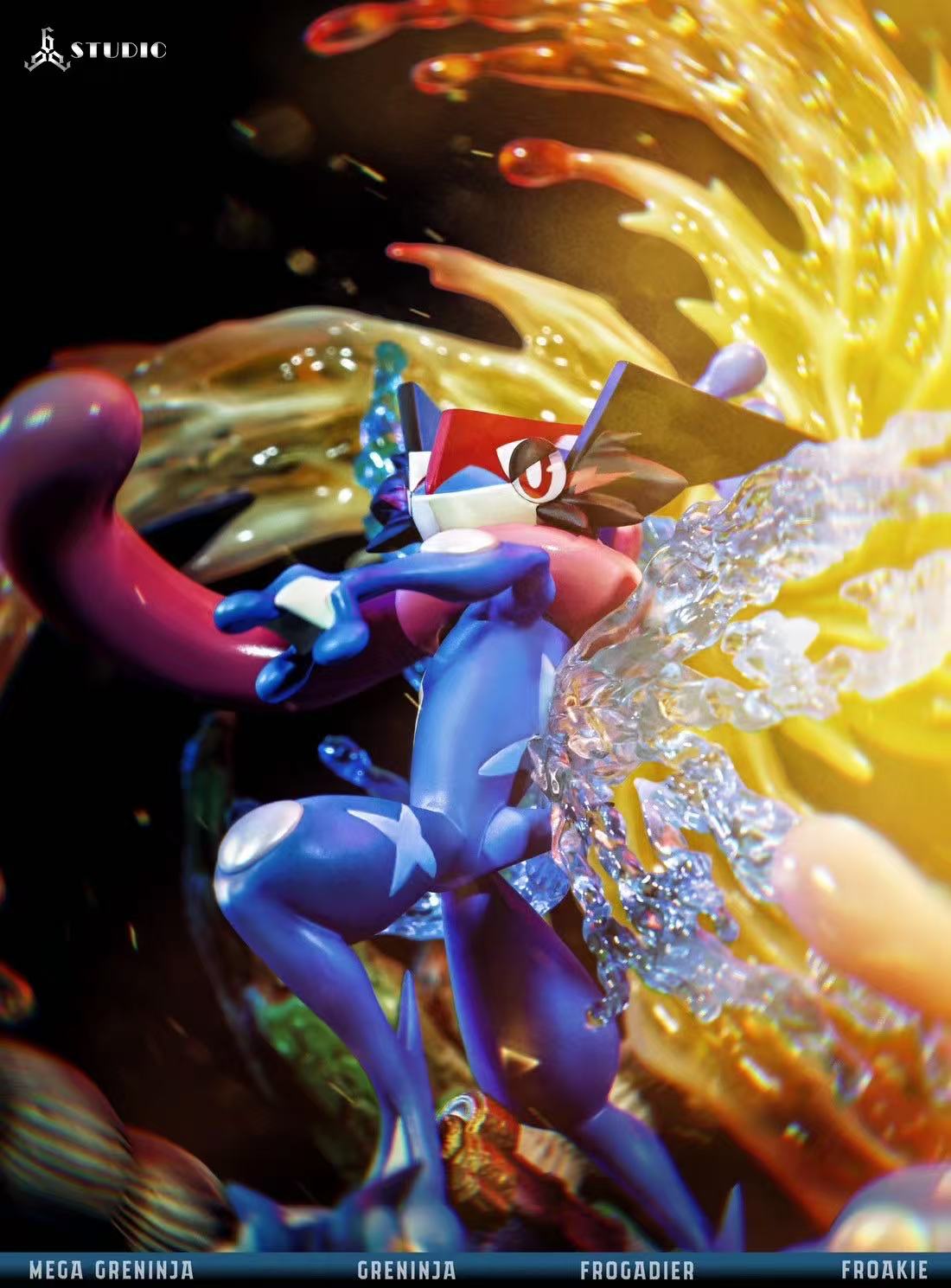 Pokemon 666 Studio Mega Greninja – ClubHouse Statues