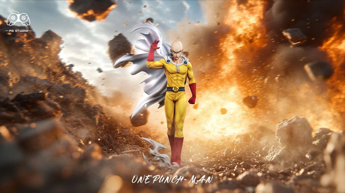 One Punch Man PG Studio Saitama x Genos Resin Statue
