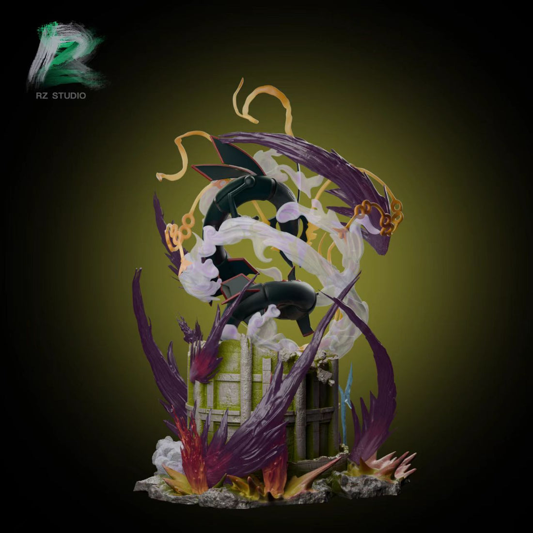 Pokemon RZ Studio Rayquaza Resin Statue