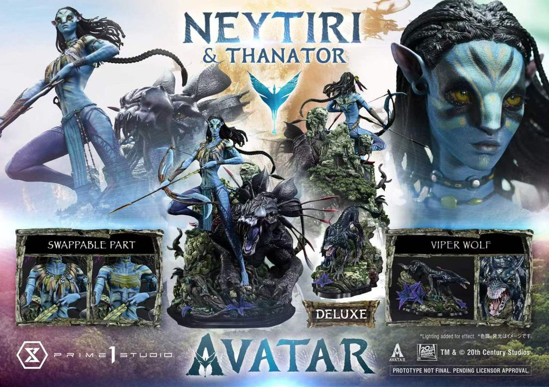 Avatar Prime 1 Studio Neytiri x Thanator Licensed Resin Statue