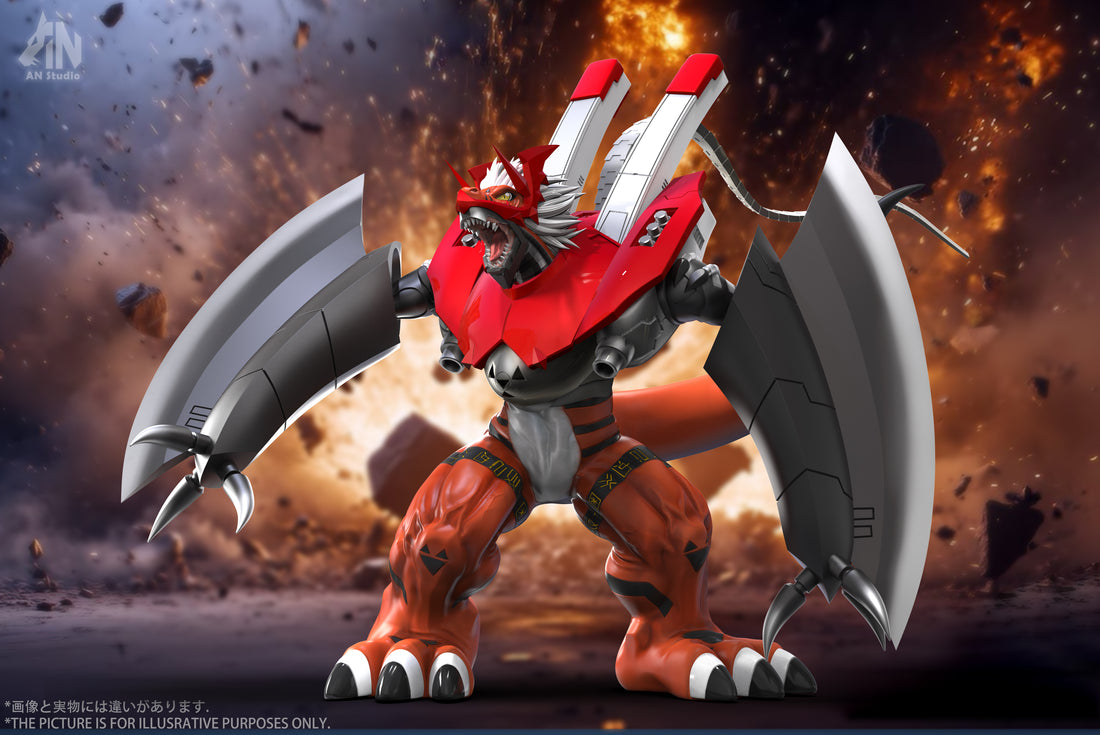 Digimon An Studio WarGrowlmon Resin Statue