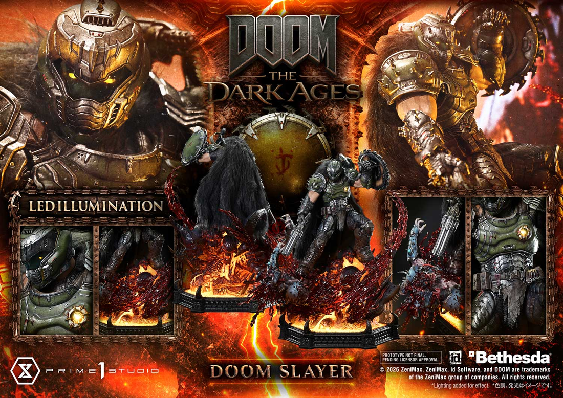 DOOM: The Dark Ages Prime 1 Studio Doom Slayer Licensed Resin Statue