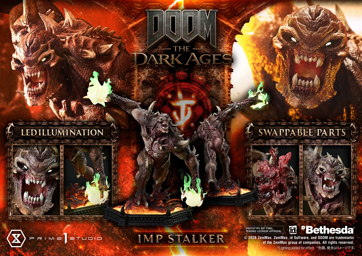 DOOM: The Dark Ages Prime 1 Studio Imp Stalker Licensed