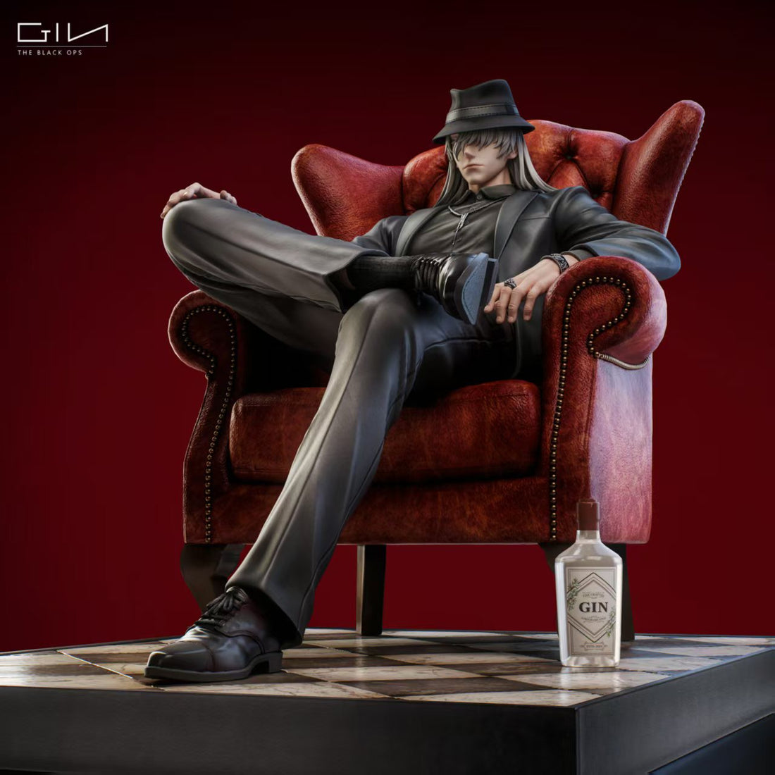 Detective Conan CLL Studio Gin Resin Statue