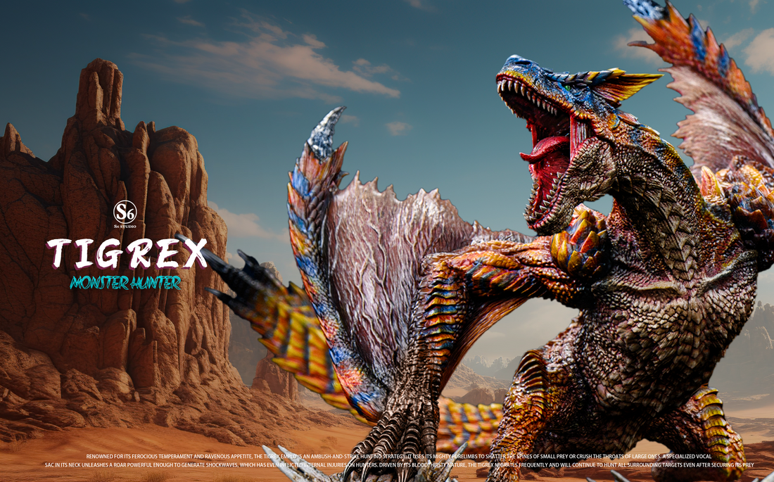 Monster Hunter S6 Studio Tigrex Resin Statue