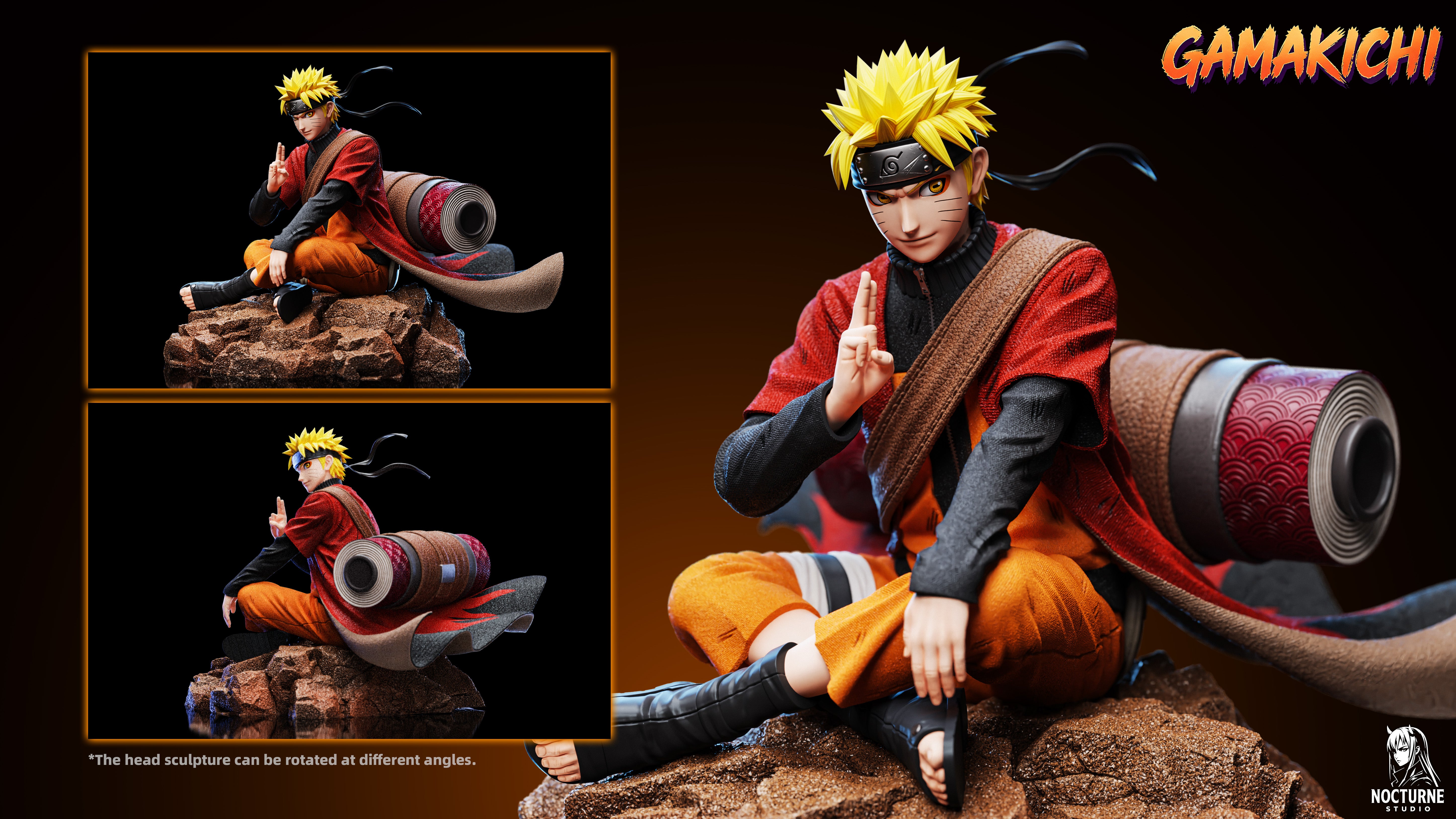 Naruto Nocturne Studio Naruto Uzumaki x Gamakichi – ClubHouse Statues