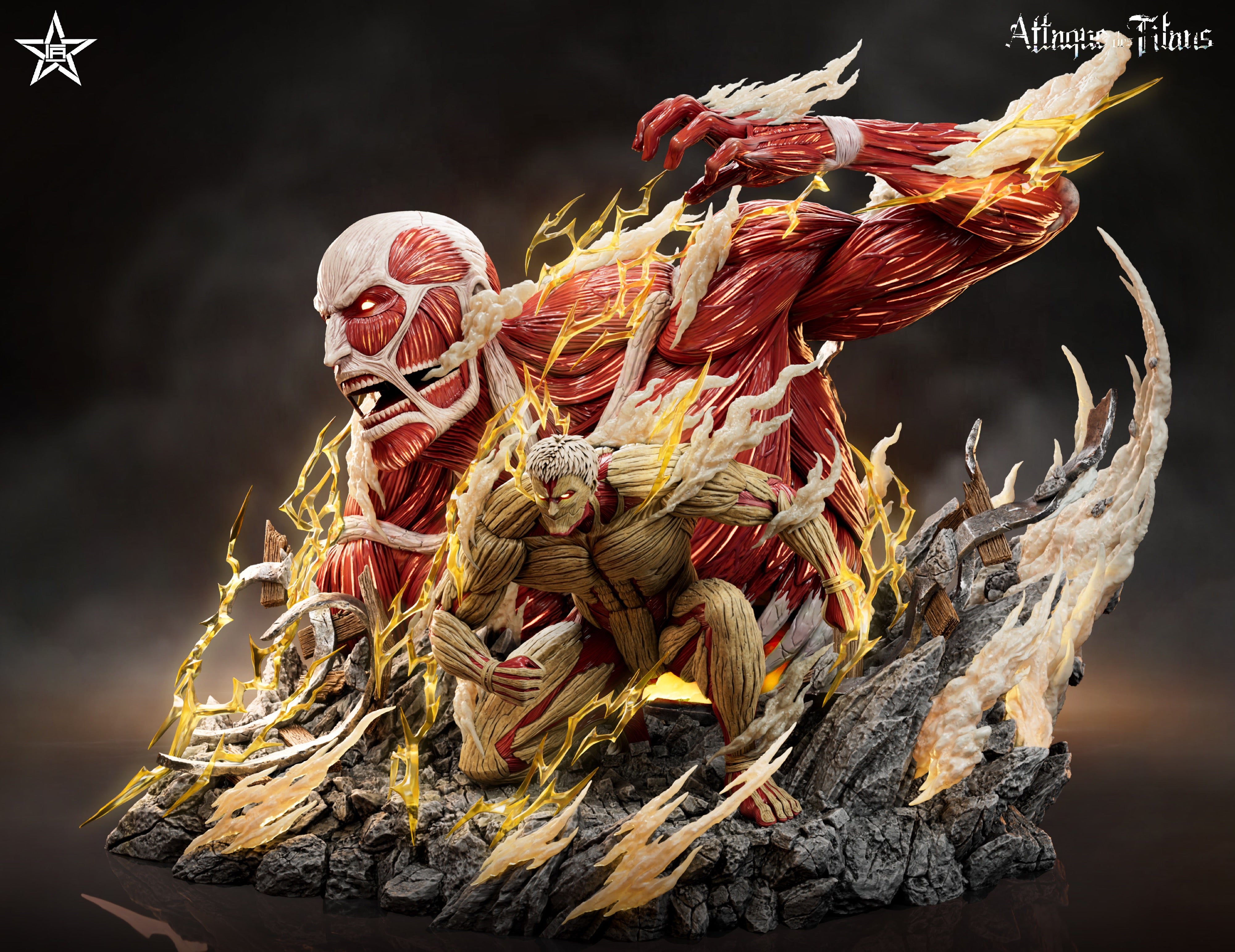 Attack On Titan Jiang Xing Studio Colossal Titan x Armored