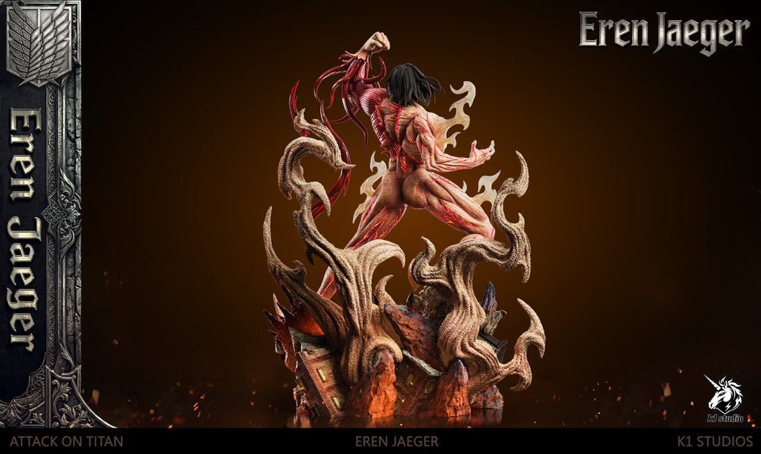 Attack on Titan K1 Studio Roaring Eren Jaeger Resin Statue