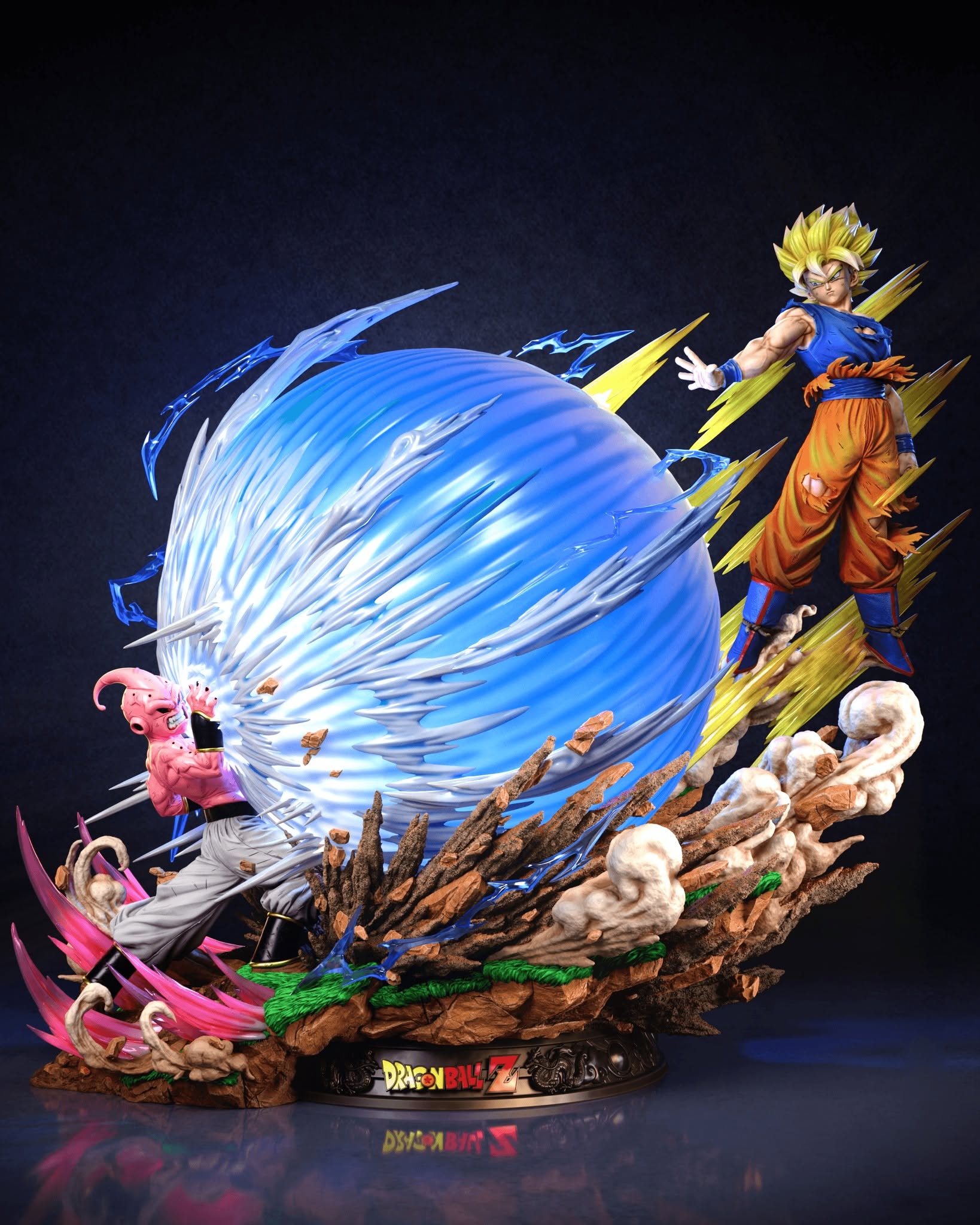 Dragon Ball KD Collectibles Spirit Bomb Triumphant Goku vs Kid Buu