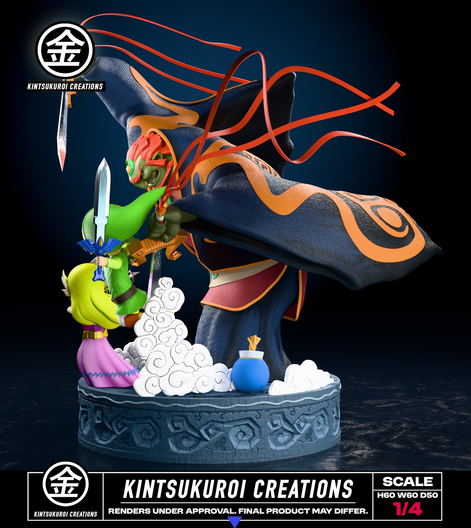 彫刻・オブジェ trueiin The Legend of Zelda The Wind Waker Kintsukuroi Creations Studio
