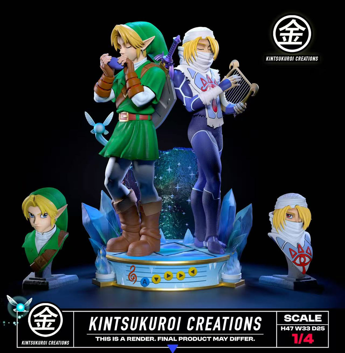 The Legend of Zelda Kintsukuroi Creations Link x Sheik