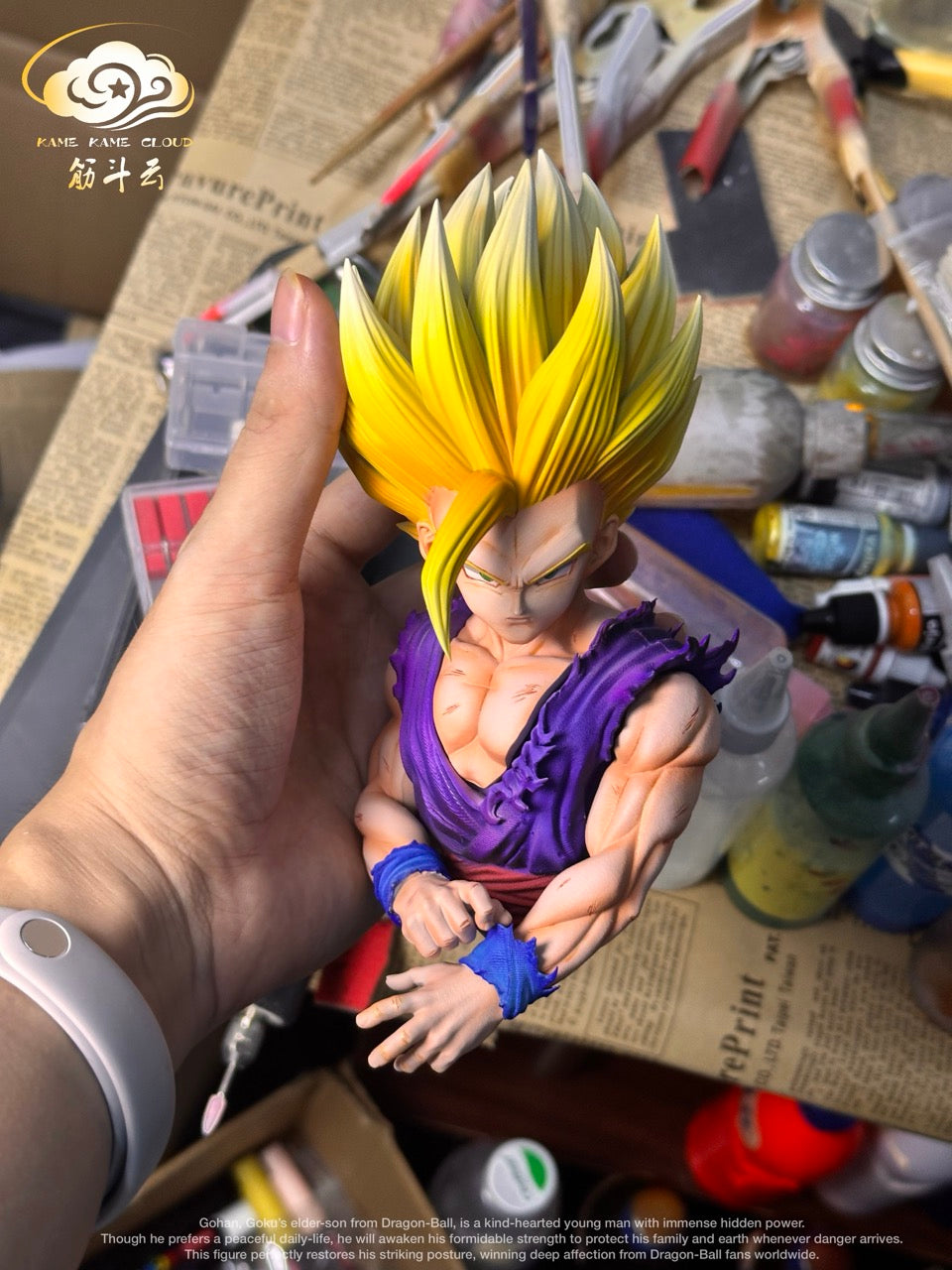 Dragon Ball Kame Kame Cloud Studio Gohan Super Saiyan 2 Bust