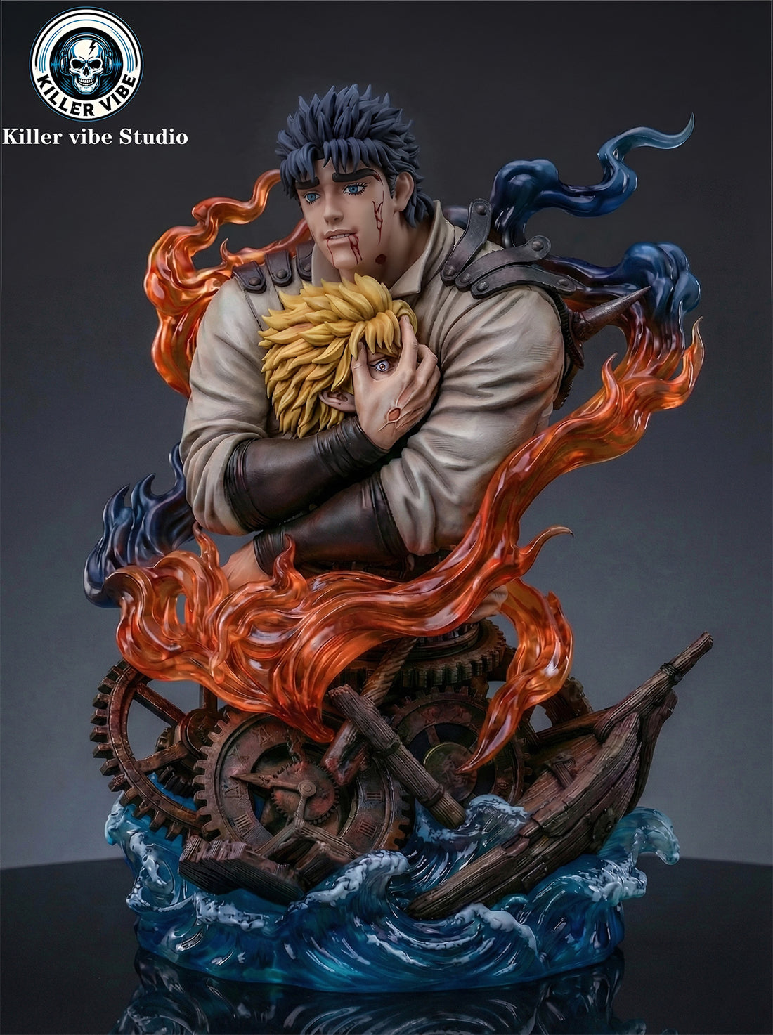 JoJos Bizarre Adventure Killer Vibe Studio Jonathan Joestar x Dio Brando Resin Statue