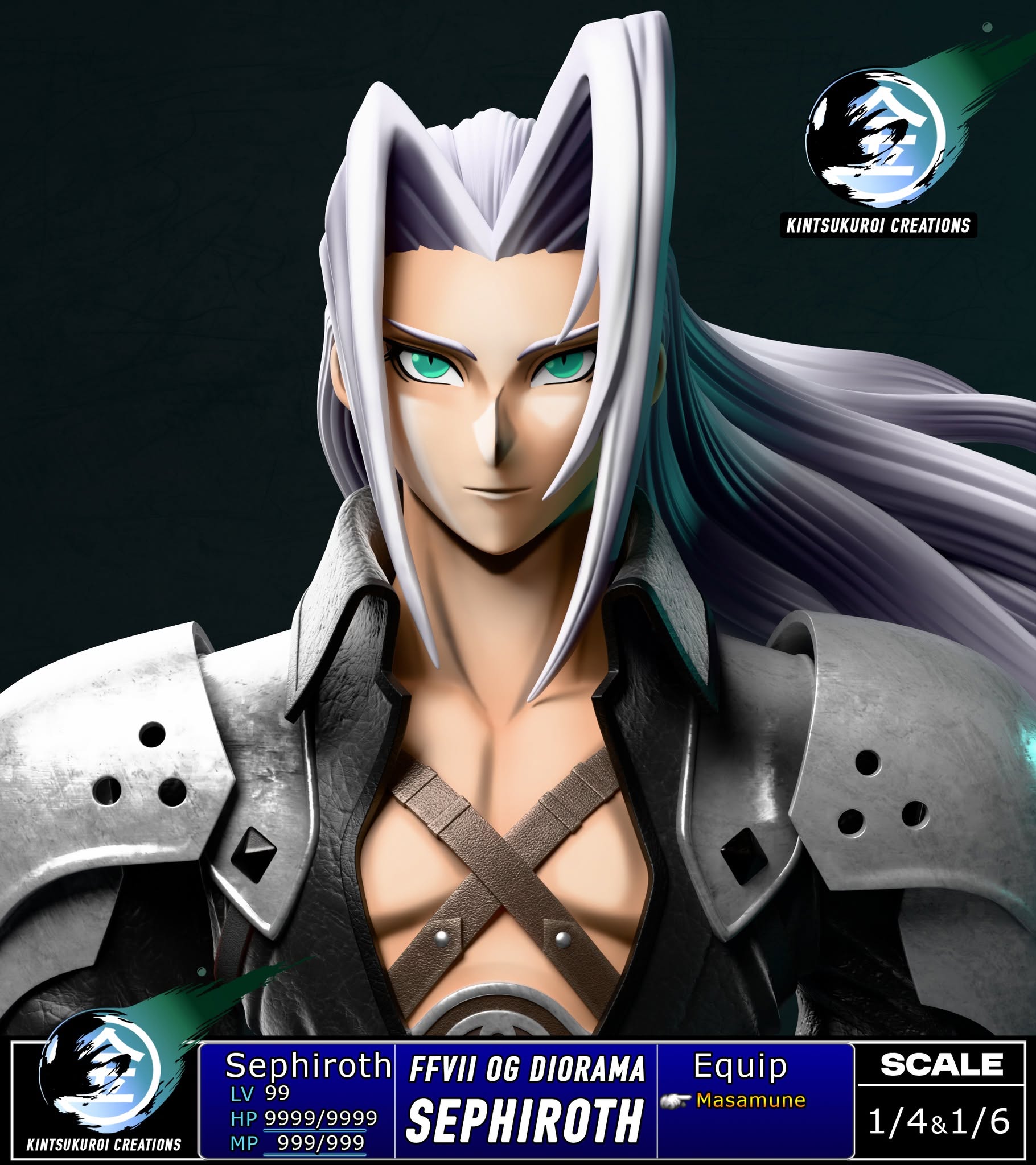 Final Fantasy VII Kintsukuroi Creations Full Team Diorama