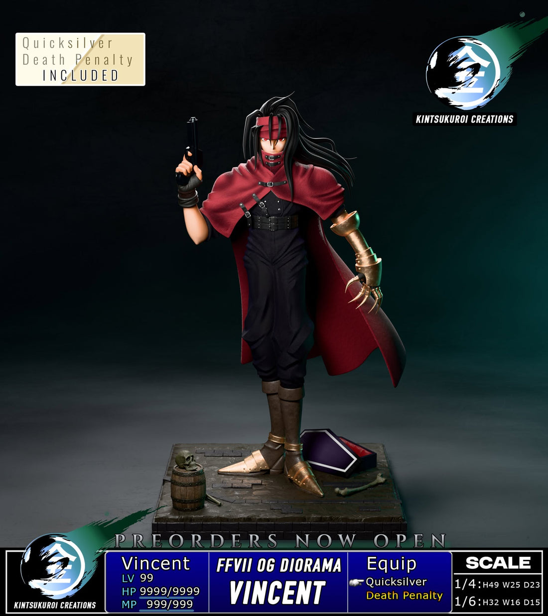 Final Fantasy Kintsukuroi Creations Vincent Valentine