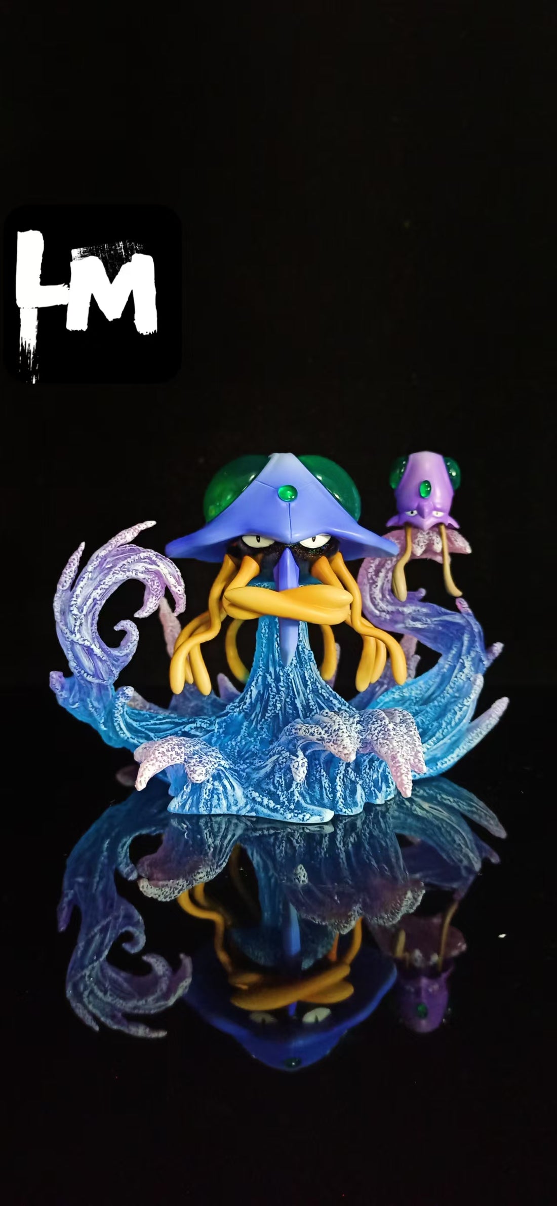 Pokemon LM Studio Tentacruel Evolution Set Resin Statue