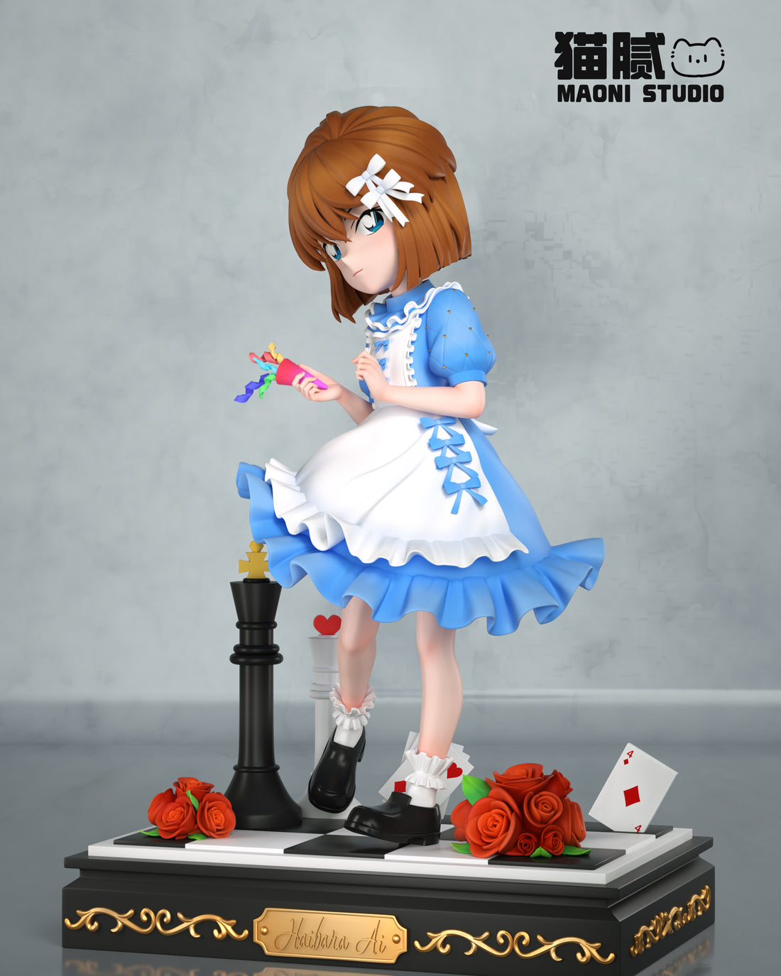 Detective Conan Maoni Studio Ai Haibara Cosplay Alice Resin Statue