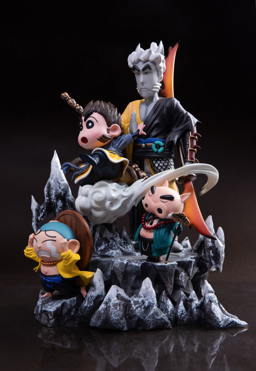 Shin Chan Mianhuatang Studio Shin Chan Cosplaying as Wukong Guangzhi Bajie X Huangmei