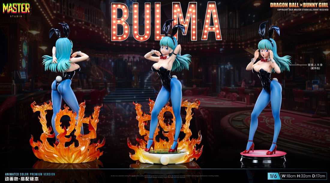 Dragon Ball Master Studio Bunny Girl Bulma Resin Statue
