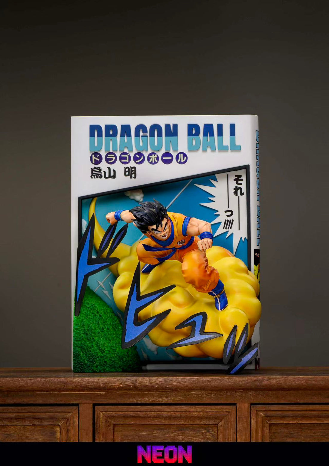 Dragon Ball NEON Studio Comic Book Nimbus Goku Resin Statue